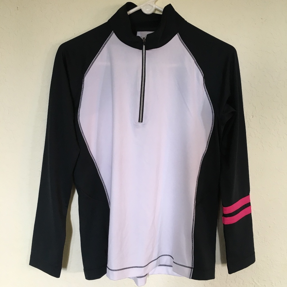 Kate Lord long sleeve golf apparel top.